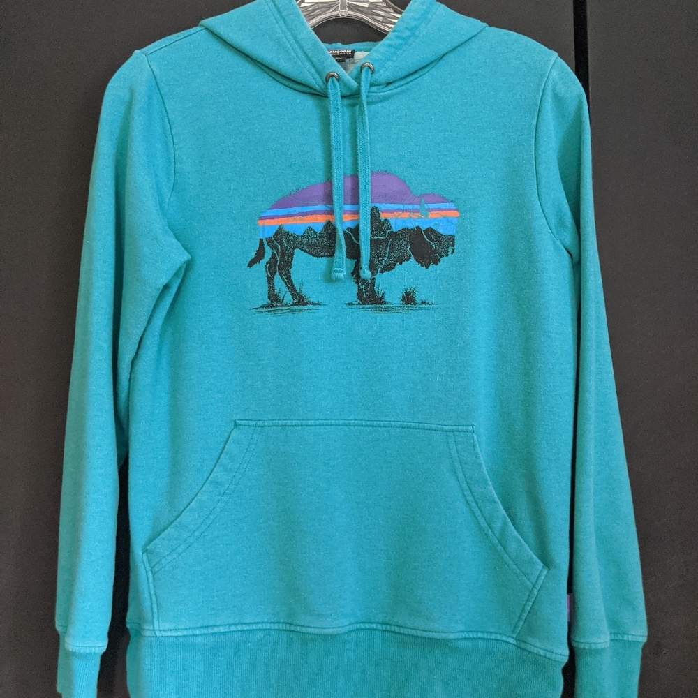 Patagonia buffalo logo hoodie sweatshirt